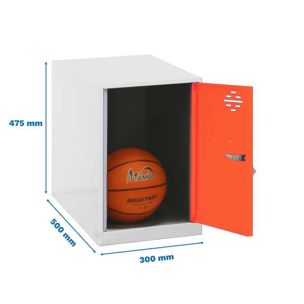 Taquilla 475x300x500 SIMONLOCKER DISM. MINI 475x300x500 mm BLA/NAR marca SIMONRACK