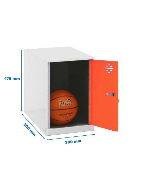 Taquilla 475x300x500 SIMONLOCKER DISM. MINI 475x300x500 mm BLA/NAR marca SIMONRACK