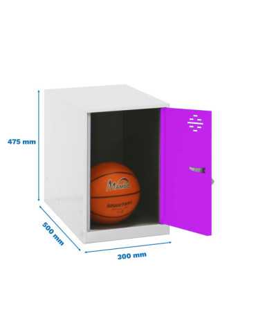 Taquilla 475x300x500 SIMONLOCKER DISM. MINI 475x300x500 mm BLA/ROS marca SIMONRACK