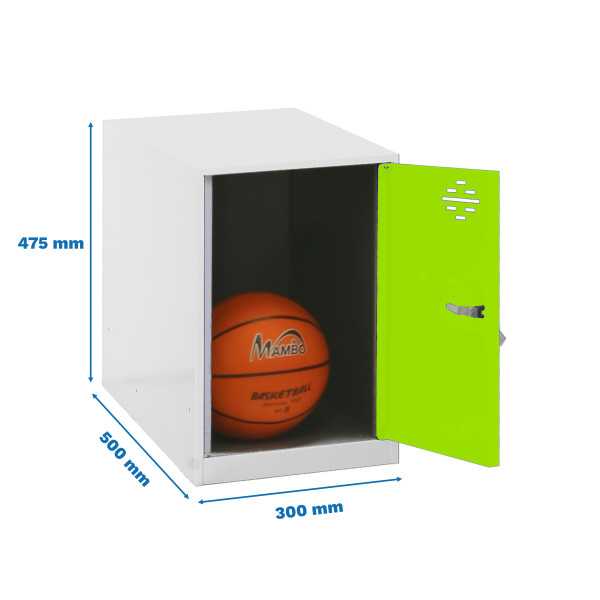 Taquilla 475x300x500 SIMONLOCKER DISM. MINI 475x300x500 mm BLA/VER marca SIMONRACK
