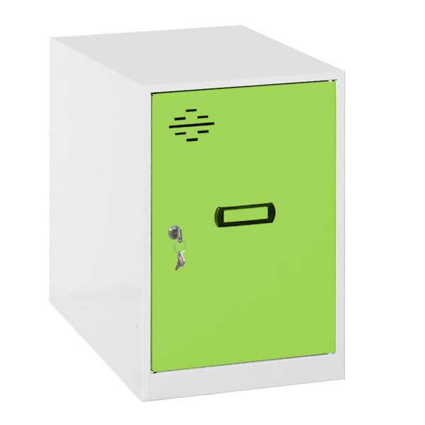 Taquilla 475x300x500 SIMONLOCKER DISM. MINI 475x300x500 mm BLA/VER marca SIMONRACK