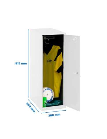 Taquilla 915x300x500 SIMONLOCKER DISM. SINGLE MINI 915x300x500 mm BL/BL marca SIMONRACK