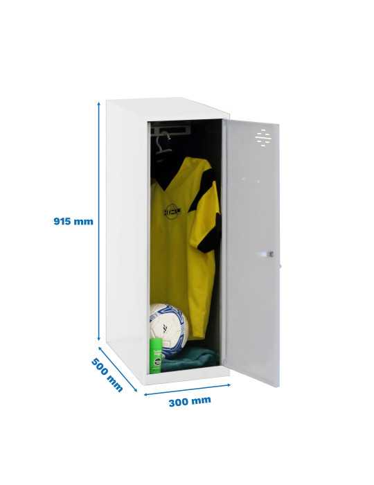 Taquilla 915x300x500 SIMONLOCKER DISM. SINGLE MINI 915x300x500 mm BL/GR marca SIMONRACK