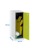 Taquilla 915x300x500 SIMONLOCKER DISM. SINGLE MINI 915x300x500 mm GR/VE marca SIMONRACK