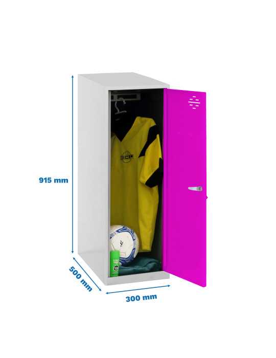 Taquilla 915x300x500 SIMONLOCKER DISM. SINGLE MINI 915x300x500 mm GR/RO marca SIMONRACK