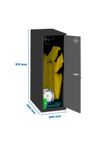 Taquilla 915x300x500 SIMONLOCKER DISM. SINGLE MINI 915x300x500 mm AN/AN marca SIMONRACK