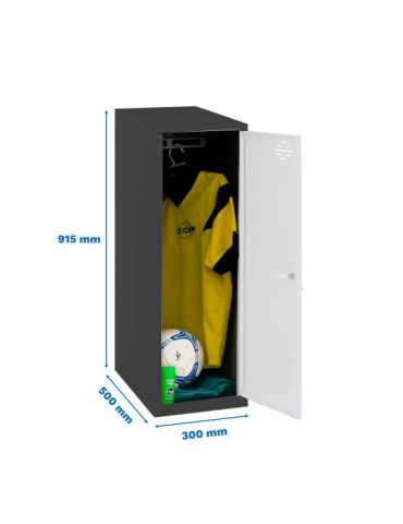 Taquilla 915x300x500 SIMONLOCKER DISM. SINGLE MINI 915x300x500 mm AN/BC marca SIMONRACK
