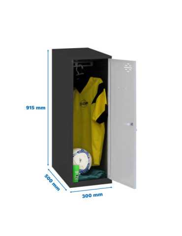 Taquilla 915x300x500 SIMONLOCKER DISM. SINGLE MINI 915x300x500 mm AN/GR marca SIMONRACK
