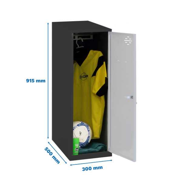 Taquilla 915x300x500 SIMONLOCKER DISM. SINGLE MINI 915x300x500 mm AN/GR marca SIMONRACK
