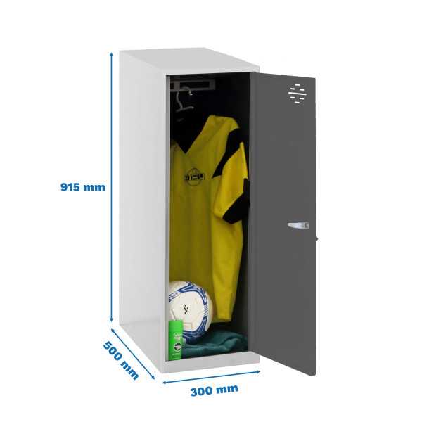 Taquilla 915x300x500 SIMONLOCKER DISM. SINGLE MINI 915x300x500 mm GR/AN marca SIMONRACK