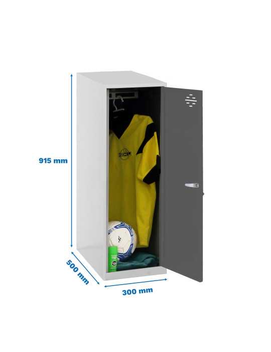 Taquilla 915x300x500 SIMONLOCKER DISM. SINGLE MINI 915x300x500 mm BL/AN marca SIMONRACK