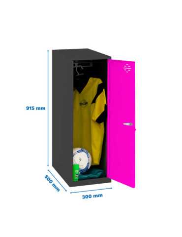 Taquilla 915x300x500 SIMONLOCKER DISM. SINGLE MINI 915x300x500 mm AN/RO marca SIMONRACK