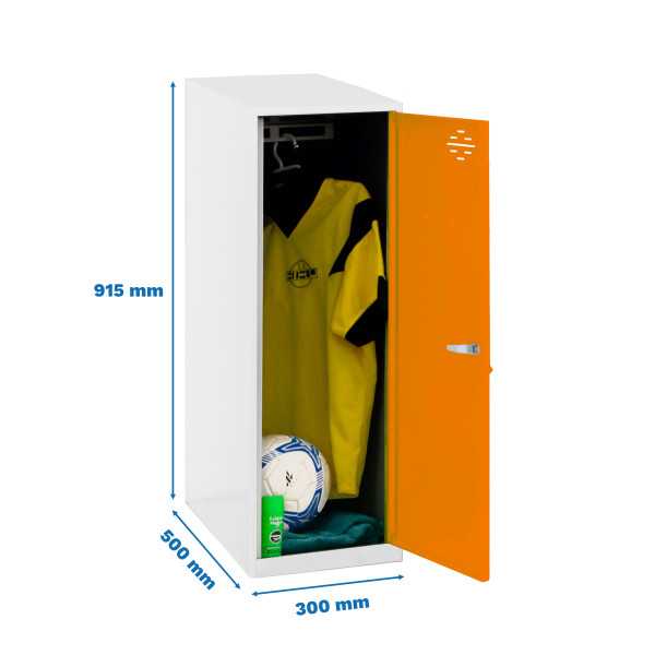 Taquilla 915x300x500 SIMONLOCKER DISM. SINGLE MINI 915x300x500 mm BL/NA marca SIMONRACK
