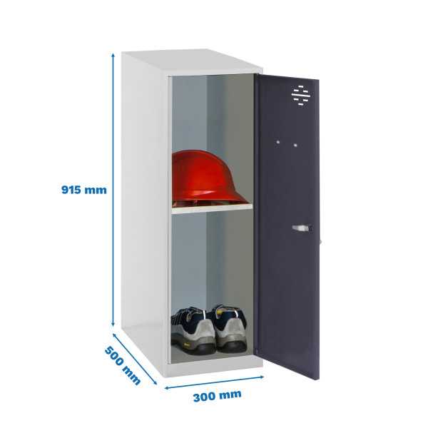 Taquilla 915x300x500 SIMONLOCKER DISM. MINI + BAN. 915x300x500 mm GR/AN marca SIMONRACK