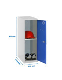 Taquilla 915x300x500 SIMONLOCKER DISM. MINI + BAN. 915x300x500 mm GR/AZ marca SIMONRACK