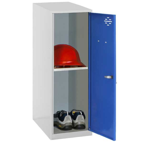 Taquilla 915x300x500 SIMONLOCKER DISM. MINI + BAN. 915x300x500 mm GR/AZ marca SIMONRACK