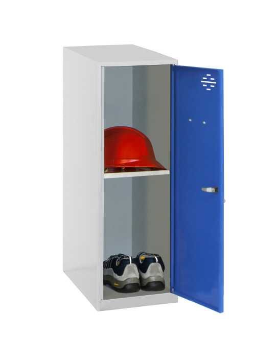 Taquilla 915x300x500 SIMONLOCKER DISM. MINI + BAN. 915x300x500 mm GR/AZ marca SIMONRACK