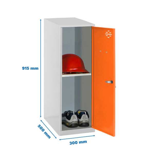 Taquilla 915x300x500 SIMONLOCKER DISM. MINI + BAN. 915x300x500 mm GR/NA marca SIMONRACK