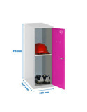 Taquilla 915x300x500 SIMONLOCKER DISM. MINI + BAN. 915x300x500 mm GR/RO marca SIMONRACK