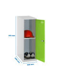 Taquilla 915x300x500 SIMONLOCKER DISM. MINI + BAN. 915x300x500 mm GR/VE marca SIMONRACK