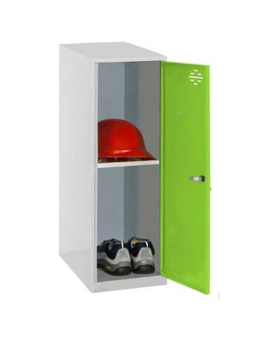 Taquilla 915x300x500 SIMONLOCKER DISM. MINI + BAN. 915x300x500 mm GR/VE marca SIMONRACK 2
