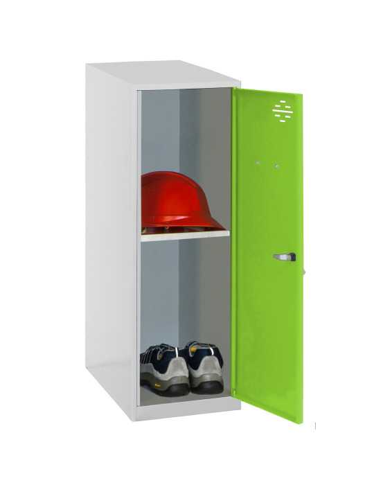 Taquilla 915x300x500 SIMONLOCKER DISM. MINI + BAN. 915x300x500 mm GR/VE marca SIMONRACK