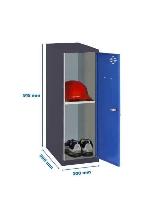 Taquilla 915x300x500 SIMONLOCKER DISM. MINI + BAN. 915x300x500 mm AN/AZ marca SIMONRACK