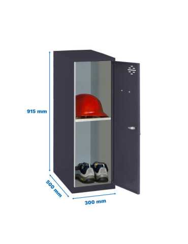Taquilla 915x300x500 SIMONLOCKER DISM. MINI + BAN. 915x300x500 mm AN/AN marca SIMONRACK