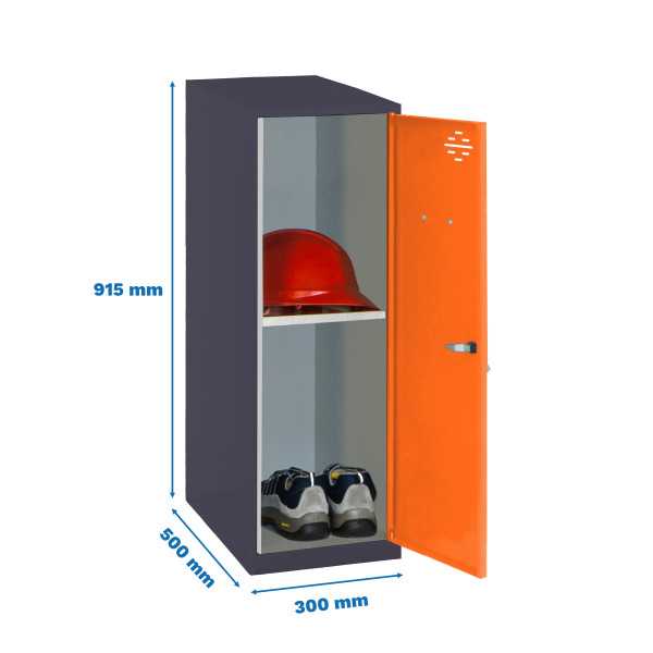 Taquilla 915x300x500 SIMONLOCKER DISM. MINI + BAN. 915x300x500 mm AN/NA marca SIMONRACK
