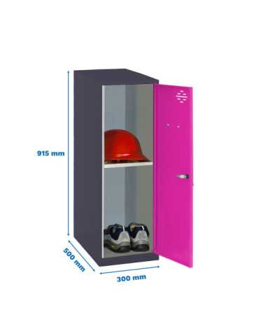 Taquilla 915x300x500 SIMONLOCKER DISM. MINI + BAN. 915x300x500 mm AN/RO marca SIMONRACK