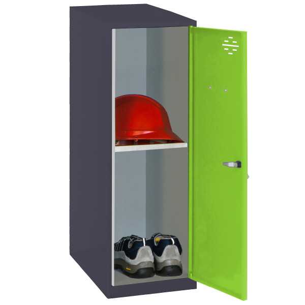 Taquilla 915x300x500 SIMONLOCKER DISM. MINI + BAN. 915x300x500 mm AN/VE marca SIMONRACK