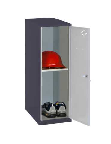 Taquilla 915x300x500 SIMONLOCKER DISM. MINI + BAN. 915x300x500 mm AN/GR marca SIMONRACK 2