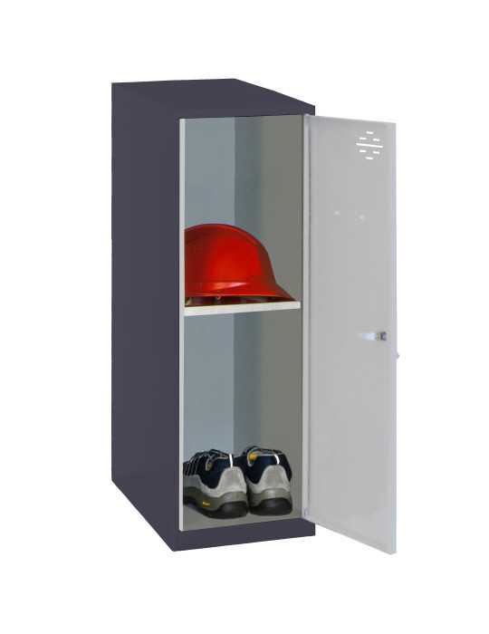Taquilla 915x300x500 SIMONLOCKER DISM. MINI + BAN. 915x300x500 mm AN/GR marca SIMONRACK