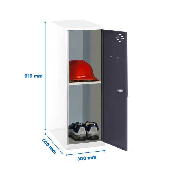 Taquilla 915x300x500 SIMONLOCKER DISM. MINI + BAN. 915x300x500 mm BL/AN marca SIMONRACK