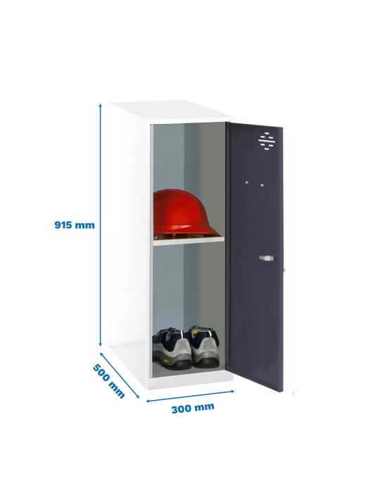 Taquilla 915x300x500 SIMONLOCKER DISM. MINI + BAN. 915x300x500 mm BL/AN marca SIMONRACK