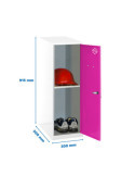Taquilla 915x300x500 SIMONLOCKER DISM. MINI + BAN. 915x300x500 mm BL/RO marca SIMONRACK