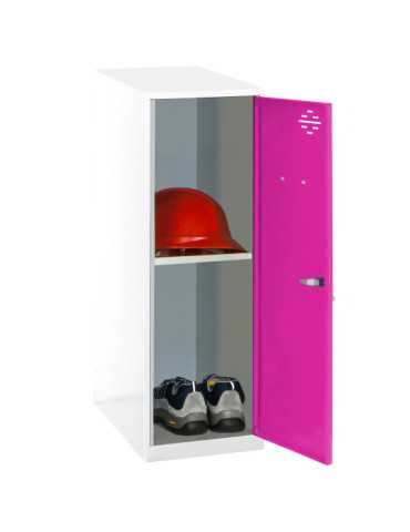 Taquilla 915x300x500 SIMONLOCKER DISM. MINI + BAN. 915x300x500 mm BL/RO marca SIMONRACK 2