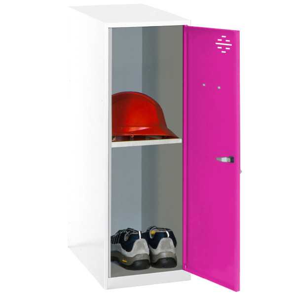 Taquilla 915x300x500 SIMONLOCKER DISM. MINI + BAN. 915x300x500 mm BL/RO marca SIMONRACK