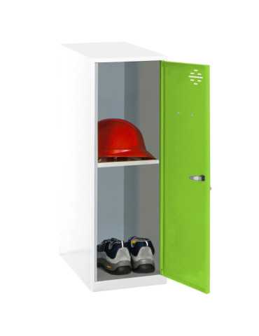 Taquilla 915x300x500 SIMONLOCKER DISM. MINI + BAN. 915x300x500 mm BL/VE marca SIMONRACK 2