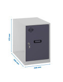 Taquilla 475x400x500 SIMONLOCKER DISM. MINI 475x400x500 mm GR/ANT marca SIMONRACK