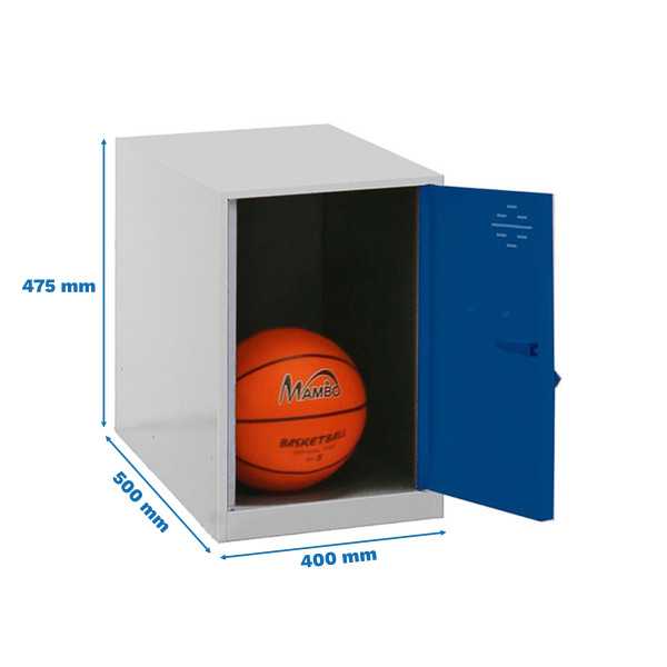Taquilla 475x400x500 SIMONLOCKER DISM. MINI 475x400x500 mm GR/AZU marca SIMONRACK