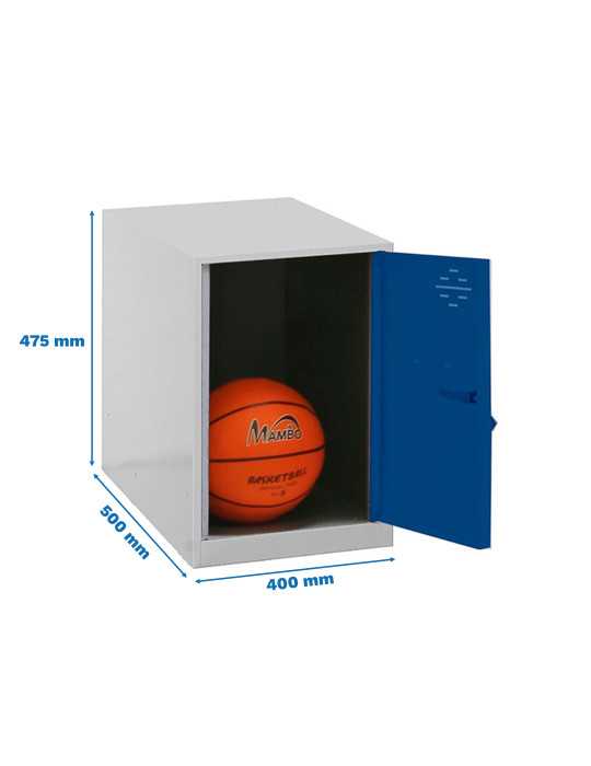 Taquilla 475x400x500 SIMONLOCKER DISM. MINI 475x400x500 mm GR/AZU marca SIMONRACK