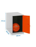 Taquilla 475x400x500 SIMONLOCKER DISM. MINI 475x400x500 mm GR/NAR marca SIMONRACK