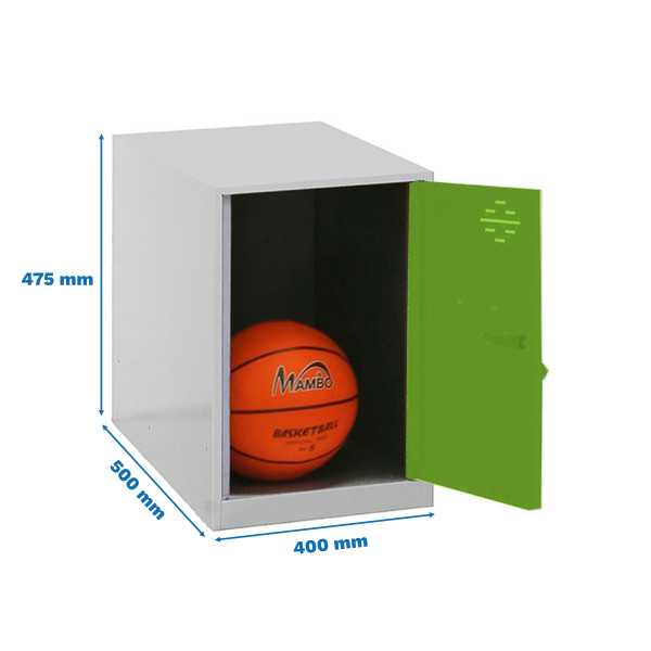 Taquilla 475x400x500 SIMONLOCKER DISM. MINI 475x400x500 mm GR/VER marca SIMONRACK