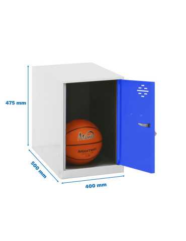 Taquilla 475x400x500 SIMONLOCKER DISM. MINI 475x400x500 mm BLA/AZU marca SIMONRACK