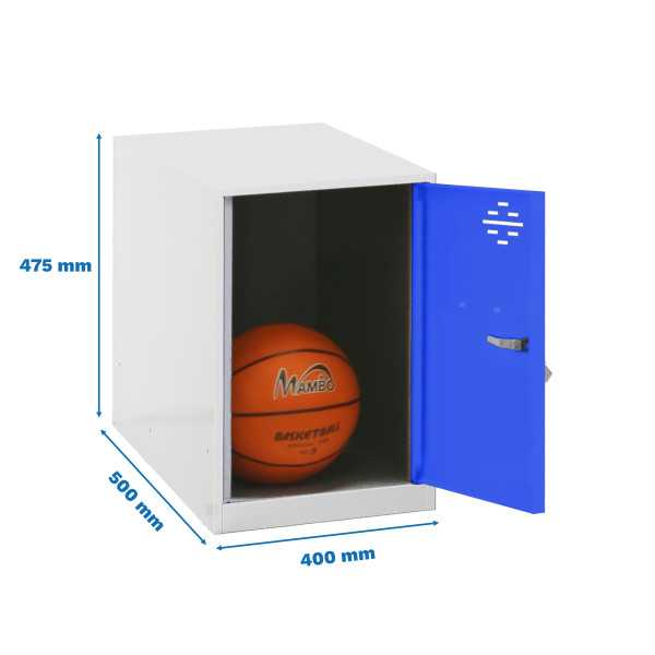 Taquilla 475x400x500 SIMONLOCKER DISM. MINI 475x400x500 mm BLA/AZU marca SIMONRACK