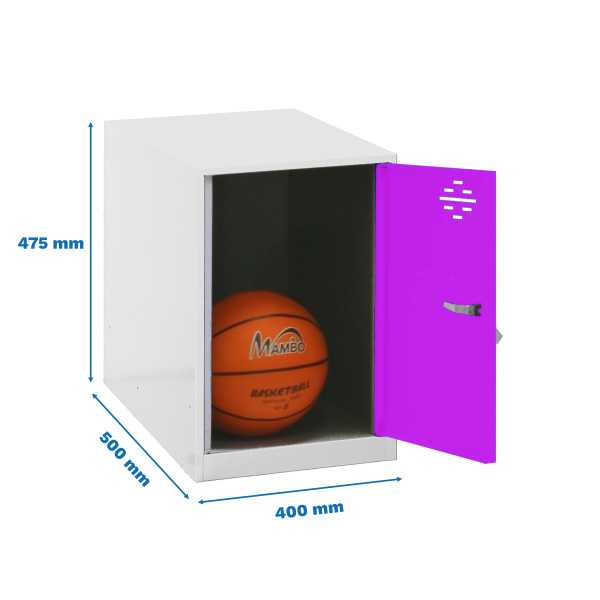 Taquilla 475x400x500 SIMONLOCKER DISM. MINI 475x400x500 mm BLA/ROS marca SIMONRACK