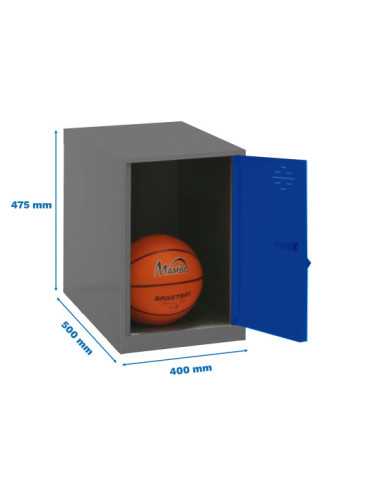 Taquilla 475x400x500 SIMONLOCKER DISM. MINI 475x400x500 mm ANT/AZU marca SIMONRACK