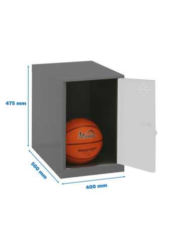 Taquilla 475x400x500 SIMONLOCKER DISM. MINI 475x400x500 mm AN/BCO marca SIMONRACK