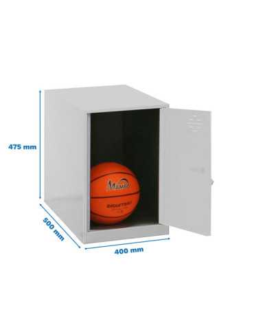 Taquilla 475x400x500 SIMONLOCKER DISM. MINI 475x400x500 mm GR/BCO marca SIMONRACK
